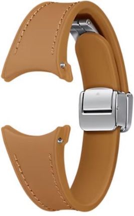 Samsung D-Buckle Hybrid Eco-Leather 20mm S/M do Galaxy Watch6 Brązowy (ET-SHR93SDEGEU)