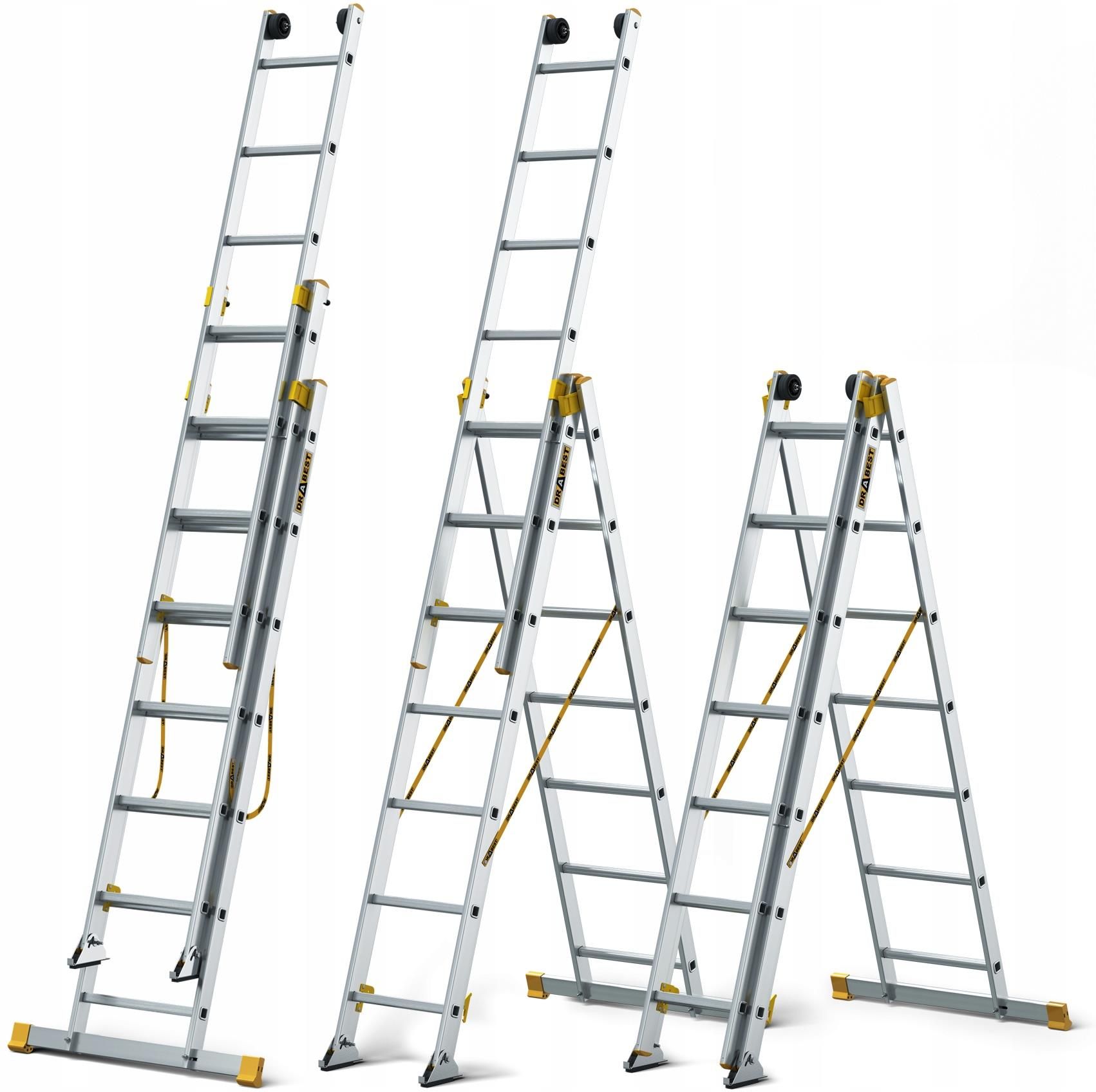 Drabina aluminiowa 3×11 — Drabest PRO