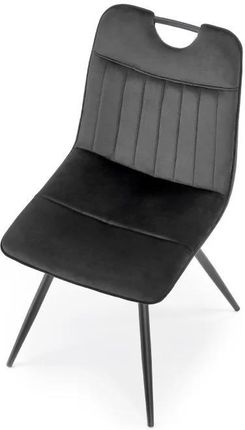 Halmar Krzesło Tapicerowane K521 Velvet Czarne V-Ch-K/521-Kr-Czarny
