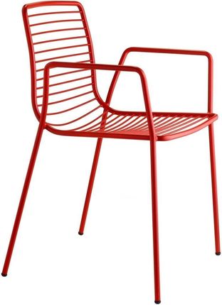 Scab Design Krzesło Summer Arm Czerwone Metalowe 16354