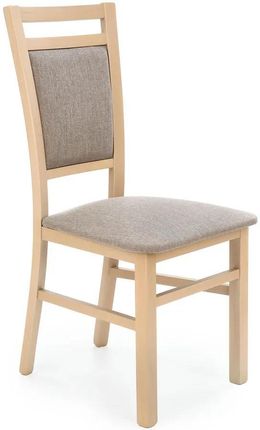 Elior Klasyczne Drewniane Krzesło Tapicerowane Dąb Sonoma Maso 32791