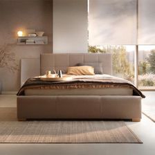 Comforteo Łóżko Cortina Tapicerowane 100X200 Pojemnik Bez Pojemnika Tkanina Grupa V Wysokość Wezgłowia 120 Cm 2816_125126