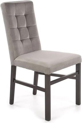 Elior Szare Pikowane Krzesło Drewniane Lexo 4X 32808