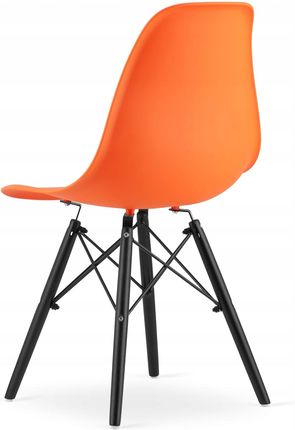 Roo Style Krzesło Skandynawskie Odcień Pomarańczy Do Salonu 14038861569