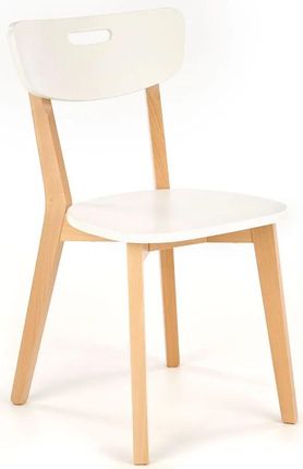 Elior Białe Krzesło Drewniane W Stylu Skandynawskim Juxo 32879