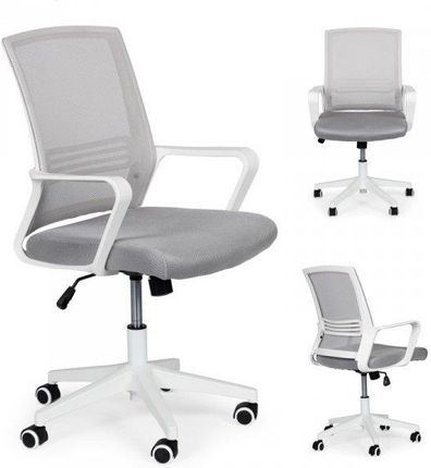 Modernhome Krzesło Biurowe Fotel Biurowy Obrotowy Szary 26534