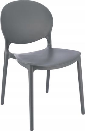 Roo Design Krzesło Szare Design Plastikowe Salon Taras 14182575690