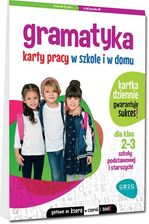 Gramatyka. Karty pracy w szkole i w domu - klasy 2-3 Greg