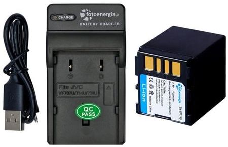 Bateria BN-VF714 do JVC GR-D240 D245 D270 D290 GZ [1400 mAh] + ładowarka USB