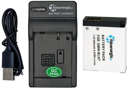 Bateria Panasonic DMW-BLH7E Lumix DMC-GM1 [680 mAh] + ładowarka USB