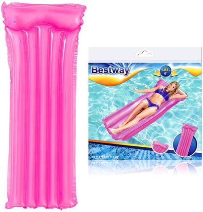 Bestway Materac Dmuchany Do Pływania Różowy Materac Plażowy Deluxe