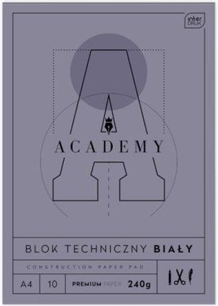 Interdruk Blok Techniczny A4 10K Bia Academy Int Fol A 10
