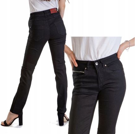 Spodnie jeans damskie klasyczne sportowe XL
