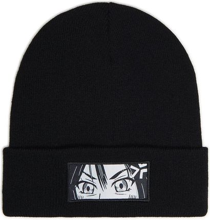 Cropp - Czarna czapka z motywem anime - Czarny