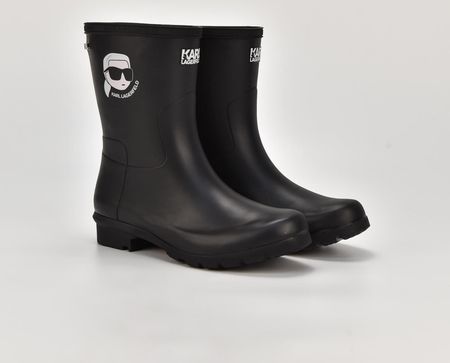 Damskie Kalosze Karl Lagerfeld Kalosh Nft Midi Boot Kl47073N-V00 – Czarny