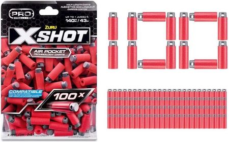 X-Shot Strzałki Krótkie Air Pocket Technology 100Szt. 36601