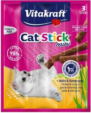 Vitakraft Cat Stick Mini Kurczak I Kocia Trawa Przysmak 3szt.