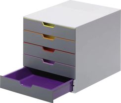 Durable Szafka Z Szufladami 760527 Szary Din A4, Din C4, Folio, List Ilość Szuflad: 5