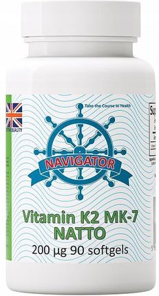 Navigator Supplements K2 Mk 7 Natto 200Mcg 90 Kaps.