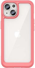 Hurtel Wzmocnione Etui Z Elastyczną Ramką Do Iphone 15 Plus Outer Space Czerwone