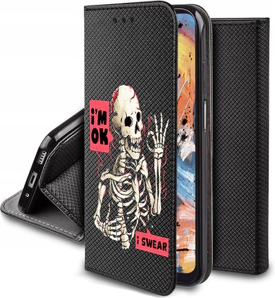 Krainagsm Etui Do Xiaomi Redmi 12 4G Magnet Case Szkło
