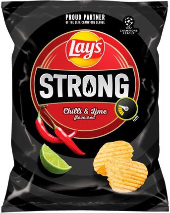 Lay'S Strong Chipsy Ziemniaczane Karbowane O Smaku Ostrego Chilli I Limonki 250 G