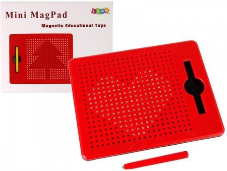 Leantoys Tablica Magnetyczna Z Kulkami Tablet Magnetyczny Czerwony