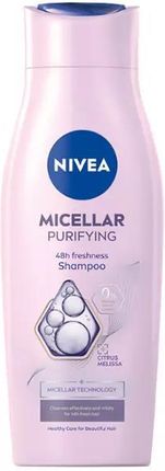 Nivea Micellar Purifying Szampon Z Technologią Micelarną Odświeżający Włosy 400 ml