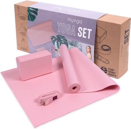 Myga Zestaw Yoga Starter Kit Różowy 173Cm