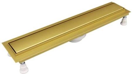 Schedpol Base-Low Gold Odpływ Liniowy Złoty Z Maskownicą Do Zabudowy 60cm (OLP60ZSTLOW)