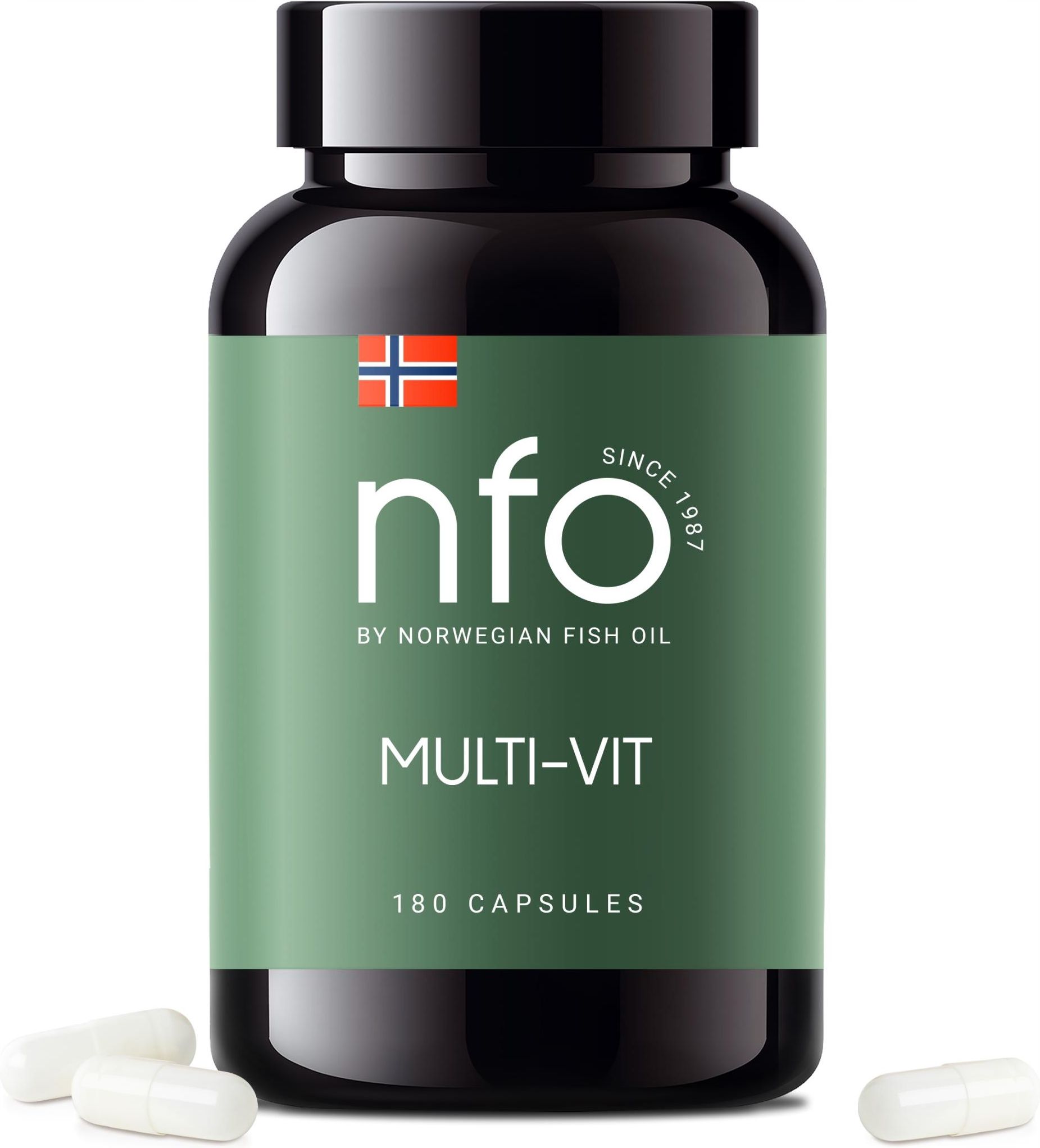 Norwegian Fish Oil As Nfo Multi Vit Energy Kompleks Witamin 180Kaps