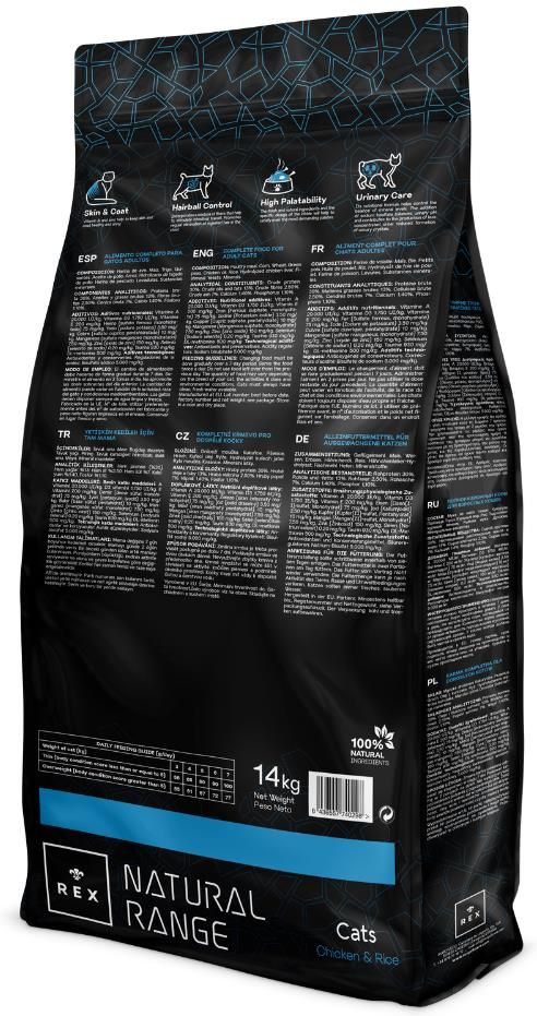 Rex Chiken Rice Karma Rex Natural Range Cats Chicken & Rice 14kg - Ceny i opinie - Ceneo.pl