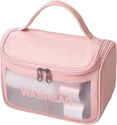 Kosmetyczka rozkładana WASHBAG kuferek różowy KS46R