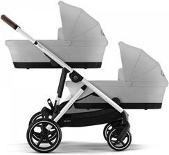 Cybex Gazelle S 2.0  Dla bliźniąt 2w1 Lava Grey (Silver Frame)