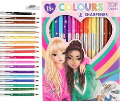 Zdjęcie Zestaw kredek TOP MODEL Kredki 18 Kolorów + Temperówka DEPESCHE 12215 - Płoty