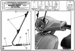 Cz Ci Motocyklowe Givi Mocowanie Szyby Piaggio Liberty A A