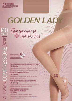 GOLDEN LADY Rajstopy BENESSERE 140 k.:NERO r.:3-M