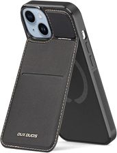 Dux Ducis Etui Portfel Z Podstawką 3W1 Do Iphone 15 Plus Magsafe Blokada Rfid Rafi Mag Czarne