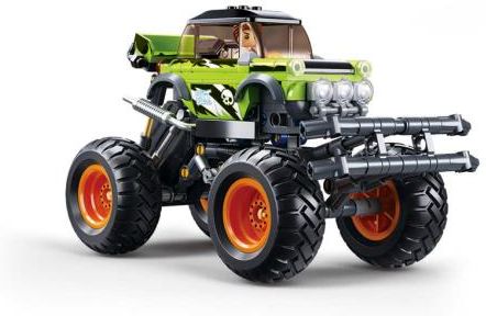 Sluban Klocki B1158 Zielony Pojazd Off-Road Powerbricks 264El.