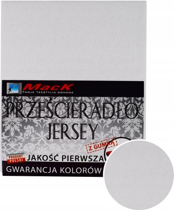 Mack Prześcieradło Jersey Z Gumką 120x200 Biały 12547485057