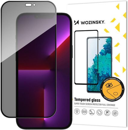 Szkło prywatyzujące z filtrem Anti Spy do iPhone 15 Wozinsky Privacy Glass - czarne