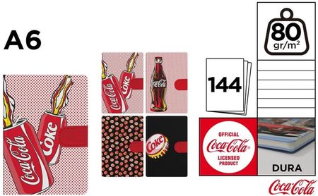 Mp Main Paper Notatnik A6/144K Coca-Cola Linia Mix
