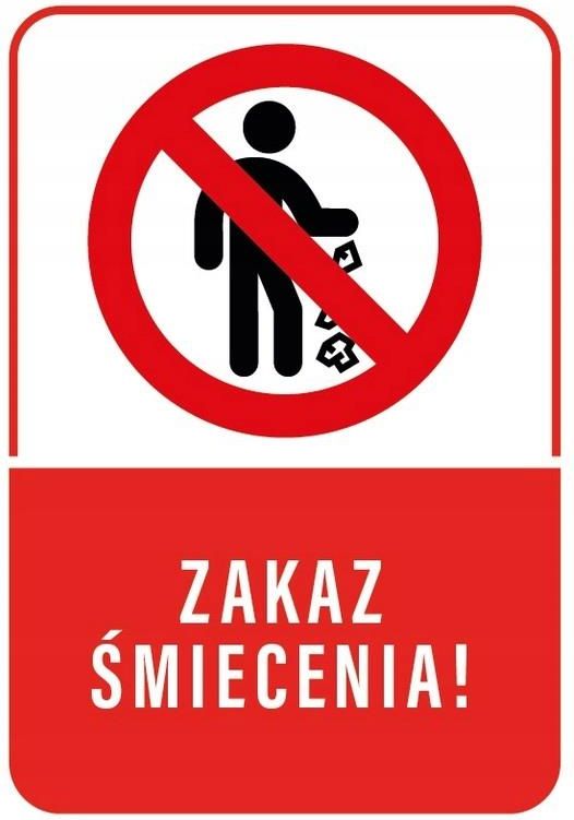 Shopsystem Tabliczka Pionowa Zakaz Miecenia X Ceny I Opinie Ceneo Pl