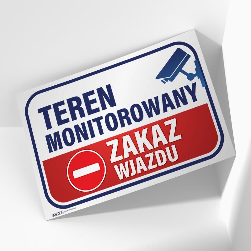 Mds Tabliczka Teren Monitorowany Zakaz Wjazdu X Cm Ceny I Opinie Ceneo Pl