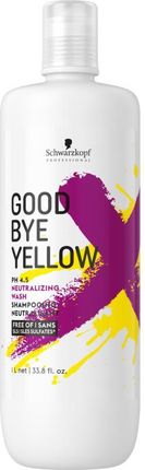 Schwarzkopf Professional Goodbye Yellow Szampon Neutralizujący Żółte Odcienie Włosów Blond 1L