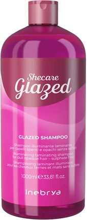 Inebrya Shecare Glazed Illuminating Laminating Shampoo Rozjaśniający Szampon Do Włosów 1L