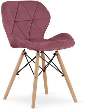 Krzesło LAGO Aksamit - ciemny róż x 1