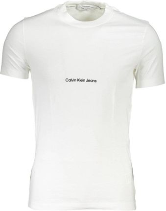 BIAŁY T-SHIRT MĘSKI Z KRÓTKIM RĘKAWEM CALVIN KLEIN WHITE