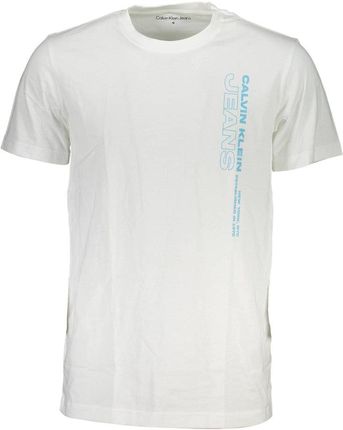 BIAŁY T-SHIRT MĘSKI Z KRÓTKIM RĘKAWEM CALVIN KLEIN WHITE