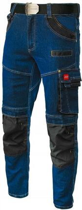 Art-Mas Spodnie Robocze Jeans Stretch Jeansowe Slim Bhp